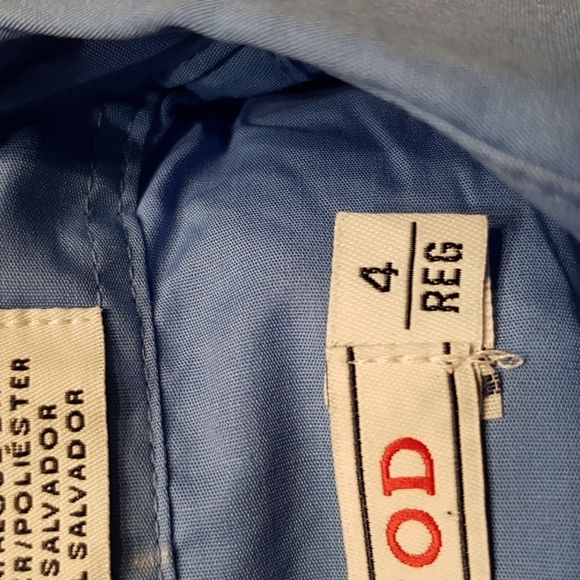 IZOD boys size 4 blue shirt & striped clip on tie New no tags - Picture 3 of 4